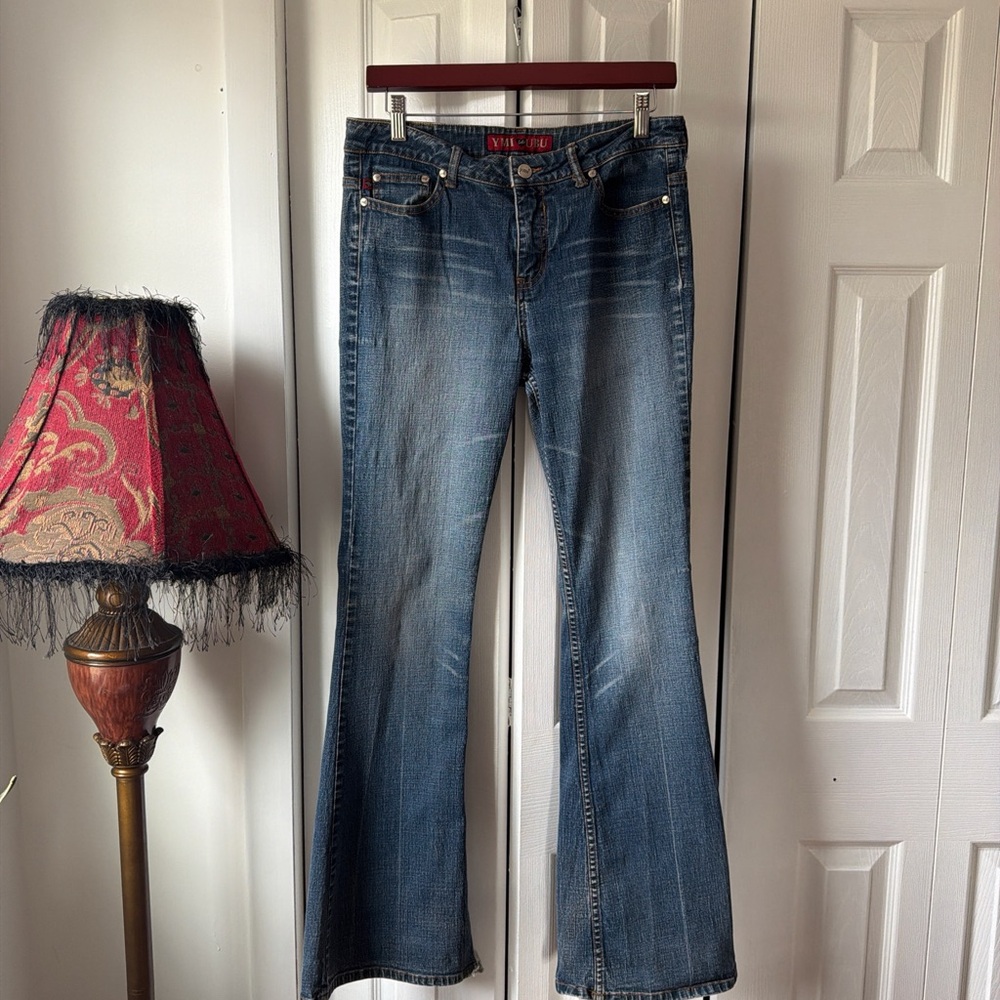 YMI Women's Blue Flare Jeans - Mid Wash